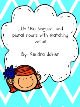 Preview of L.1.1c Singular and Plural Nouns with Matching Verbs