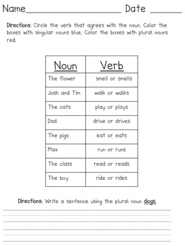 l11c singular and plural nouns with matching verbs by