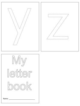 Preview of L194|L197: A to Z Letter tracing (book\cards) (large) (26cards|7pgs)