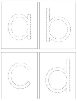 Preview of L197: A to Z Letter tracing (cards) (large) (26cards|7pgs)