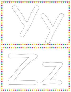 Preview of L257 (GOOGLE): UPPER|lower case letter (playdoh mats) (13pgs)