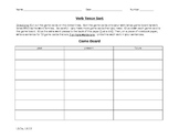 L3.1d L3.1a Verb Tense Paste Sort - with distractors