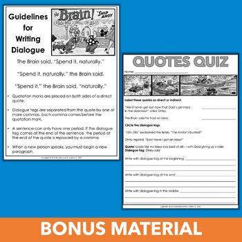 Writing Dialogue with Comic Strips - Capitalizing and Punctuating Dialogue