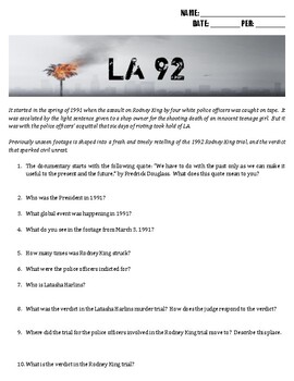 Preview of LA 92 Viewing Guide (PDF)