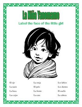 Preview of LA CARA-The Yanomamo Girl- Earth Day- Dia de la Tierra-Distance Learning