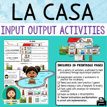Preview of LA CASA  - Spanish House Input Output Activities