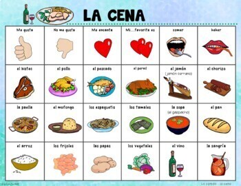 LA COMIDA: CENA - Spanish Food: Dinner Activity Pack