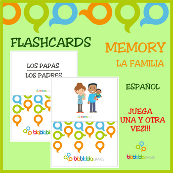 Preview of LA FAMILIA / THE FAMILY FLASHCARDS - SPANISH