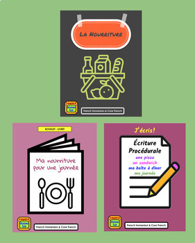 Preview of LA NOURRITURE Bundle: vocabulaire et activités (different food activities)