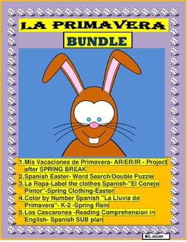 Preview of LA PRIMAVERA- SPANISH SPRING BUNDLE-Distance Learning Option