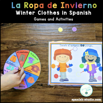 Games in SPANISH - Ropa de invierno / winter clothes - clothing by