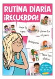 LA RUTINA DIARIA "RECUERDA!" matching cards game Español j