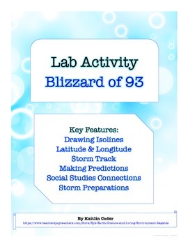 Preview of LAB - Blizzard of 1993