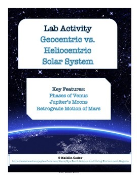 Preview of LAB - Geocentric vs. Heliocentric Solar System