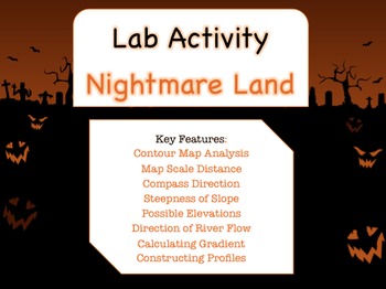 Preview of LAB - Nightmare Land Contour Map PowerPoint