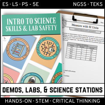 Preview of Lab Safety and Science Inquiry Skills - Demos, Labs, and Science Stations