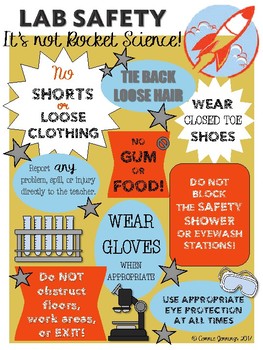 Lab Safety Poster By Connie Jennings Teachers Pay Teachers