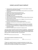 LAB SAFETY RULES CONTRACT