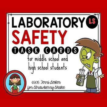 safety lab science biology chemistry task middle cards