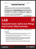 LAB - Separate Rocks, Sand, Salt & Iron Filings - A Comic 