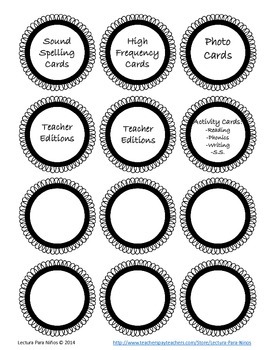 LABELS for Organizing your Wonders - Maravillas Reading Series | TPT
