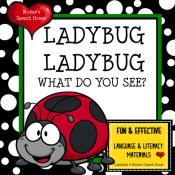 Preview of LADYBUG SPRING AAC Early Reader Pre-K Speech