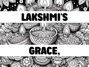 Preview of LAKSHMI'S GRACE, BLESSINGS EMBRACE, PROSPERITY IN PLACE! Diwali Bulletin Boar