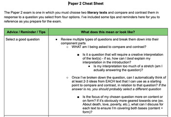 Preview of LAL Paper 2 Cheat Sheet