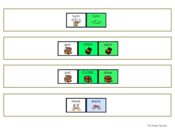 Preview of LAMP AAC Chain Links: Core Vocabulary