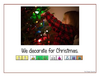 Preview of LAMP AAC book- "Christmas"