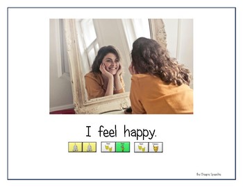 Preview of LAMP AAC book- "I Feel"