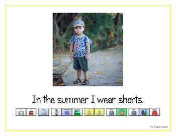 Preview of LAMP AAC book- "In the Summer"