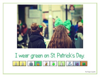 Preview of LAMP AAC book- "St. Patrick's Day"