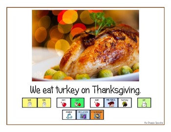 Preview of LAMP AAC book- "Thanksgiving"