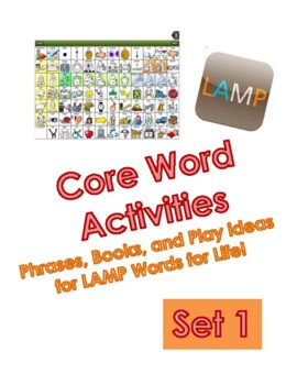 Preview of LAMP Core Word Activities: Set 1