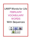 LAMP FEBRUARY VOCABULARY Flashcards - Words for Life - AAC Device