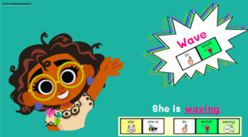 LAMP Words For Life Simple Sentences with Verbs and Animation - Preview