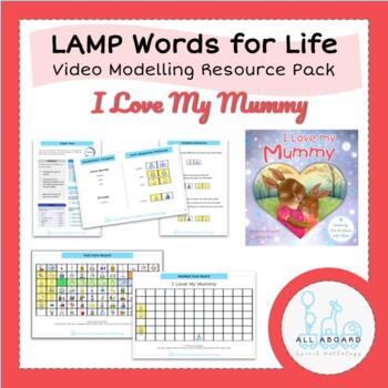 Preview of LAMP Words for Life AAC Modelling Pack: I Love My Mummy