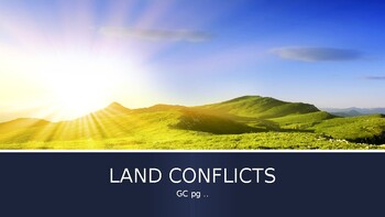 Preview of LAND CONFLICTS - GLOBAL CITIZENSHIP IPRIMARY