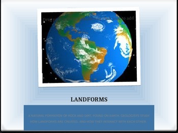 Preview of LANDFORMS INTERACTIVE NOTEBOOK