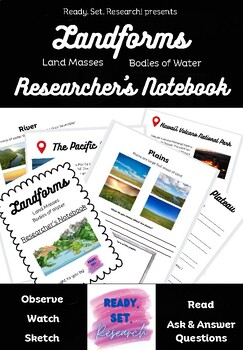 Preview of LANDFORMS: Land Masses and Bodies of Water VOCAB, VIDEOS, PASSAGES, QUESTIONS