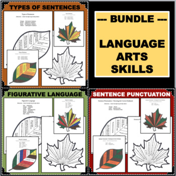 Preview of LANGUAGE ARTS BUNDLE Figurative Sentence Types Endmarks Punctuation