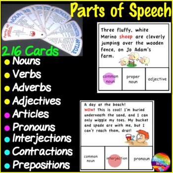 Preview of PARTS OF SPEECH Activities BUNDLE