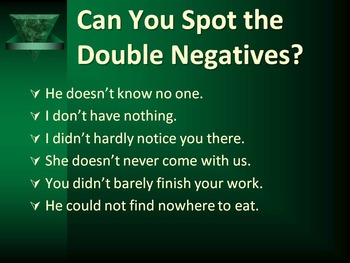 double negative