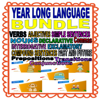 Preview of LANGUAGE BUNDLE * YEAR LONG * DIGITAL * 28 RESOURCES