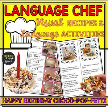 Preview of LANGUAGE CHEF| Happy Birthday Edition| Language Skills| Cooking| Visual Recipes