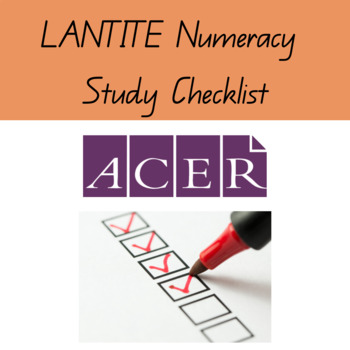 Preview of LANTITE Numeracy Study Checklist