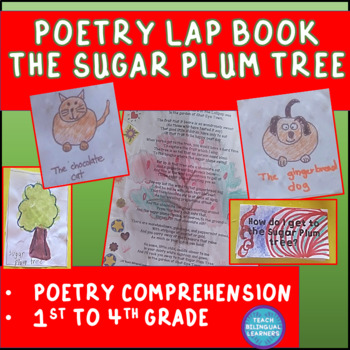 Preview of LAPBOOK POETRY READING COMPREHENSION ACTIVITY THE SUGAR PLUM TREE