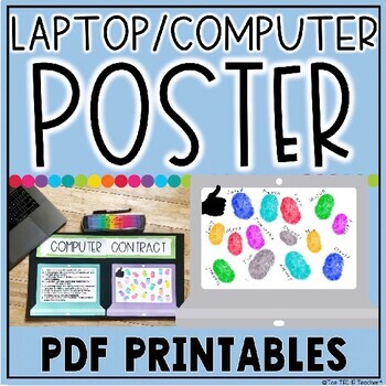 Preview of LAPTOP AND COMPUTER RULES POSTER