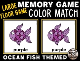 LARGE MEMORY MATCH FLOOR GAME COLOR MATCHING COLORS SUMMER